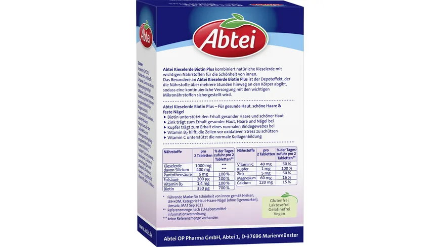 ABTEI Kieselerde Biotin Plus 56Tbl