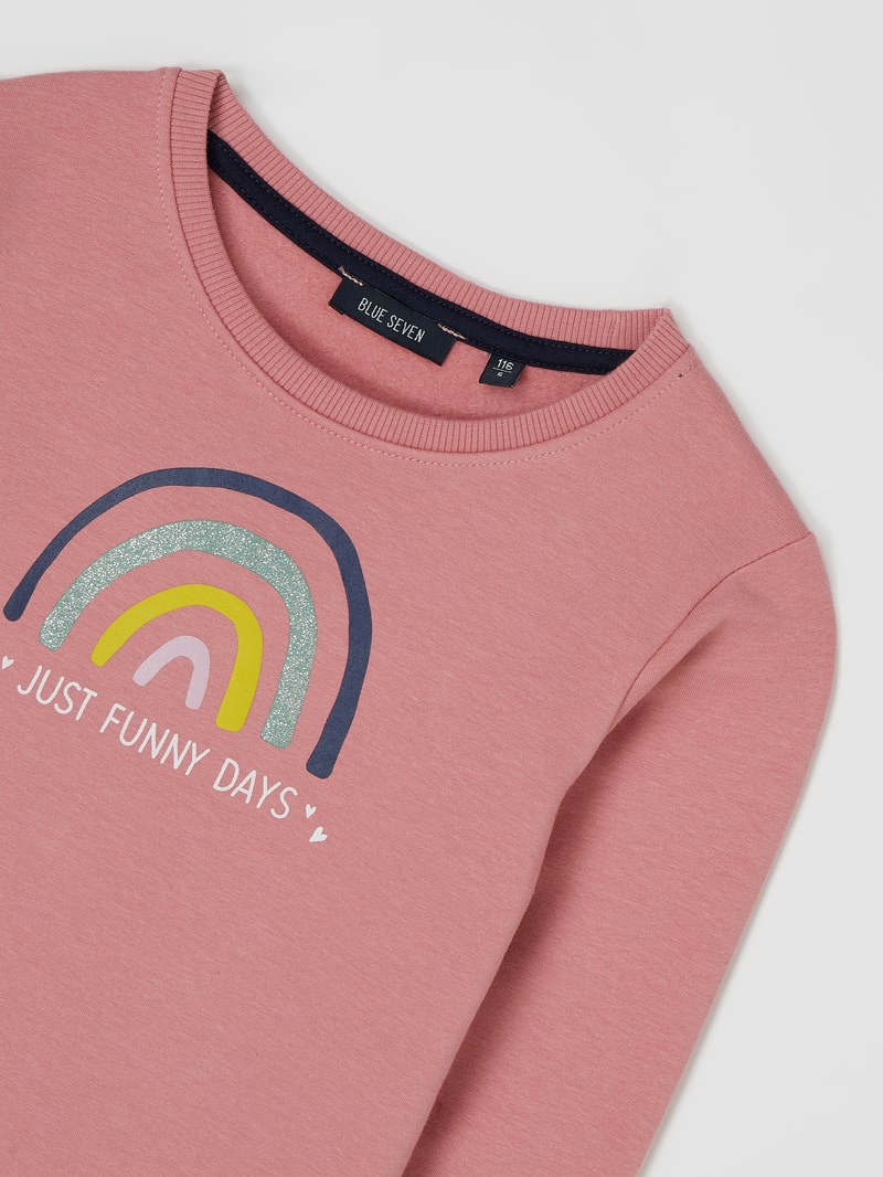 Sweatshirt mit Print in altrosa