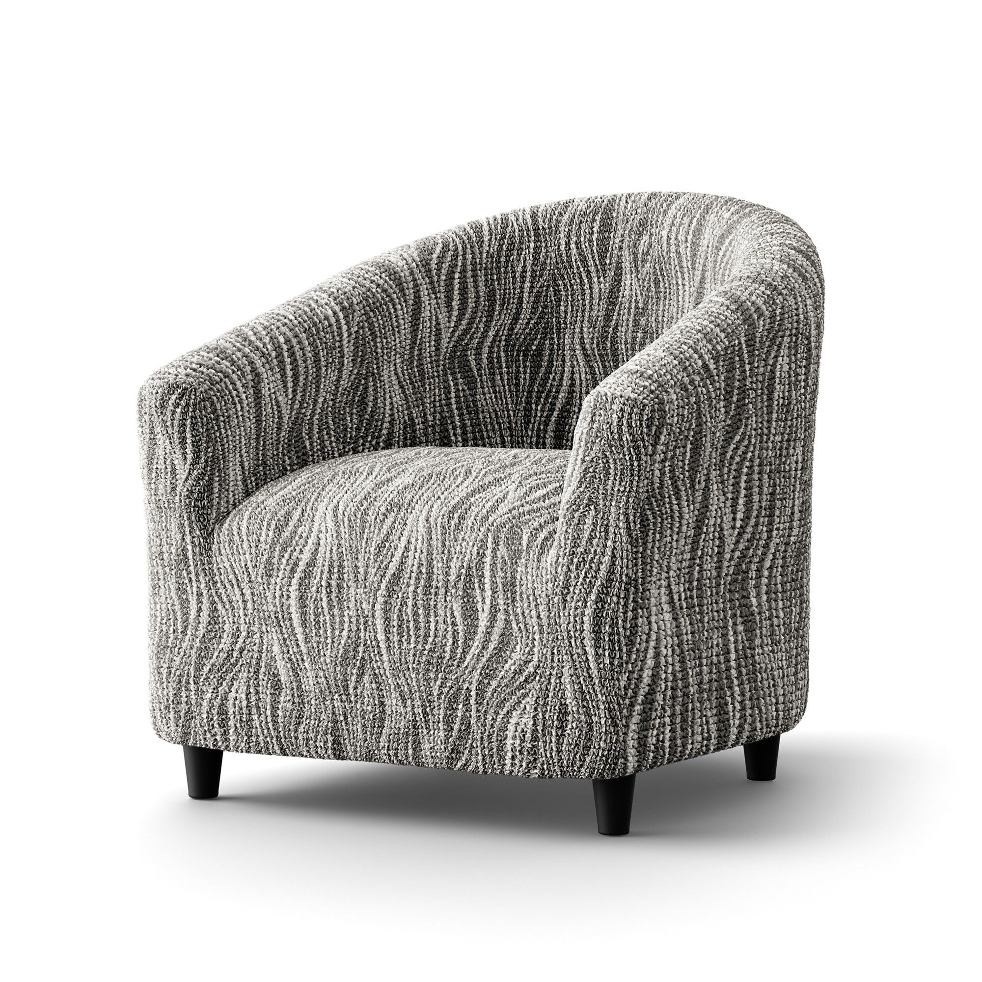 Housse microfibre bi-extensible imprimé vague spéciale fauteuil cabriolet