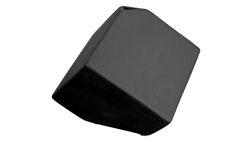 GILDE Keramik Vase Würfel schwarz
