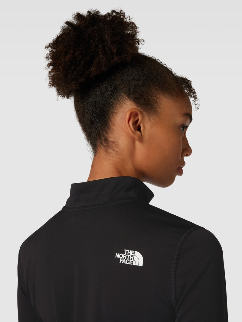 Sweatshirt mit Label-Print in schwarz
