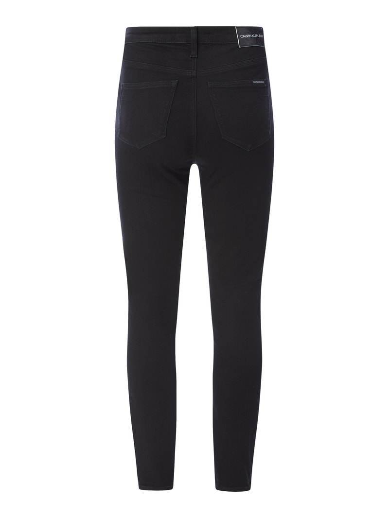Super Skinny Fit High Rise Jeans mit Stretch-Anteil in schwarz