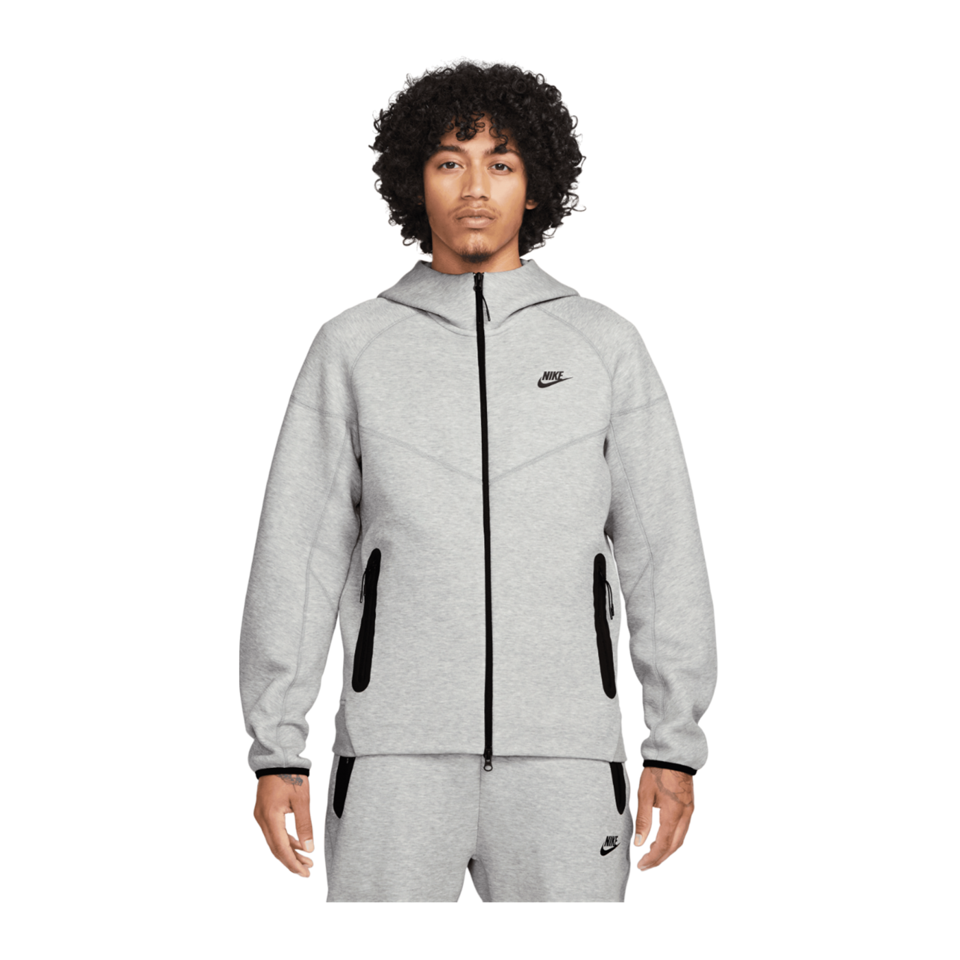 Nike Tech Windrunner Jacke Grau Schwarz F063
