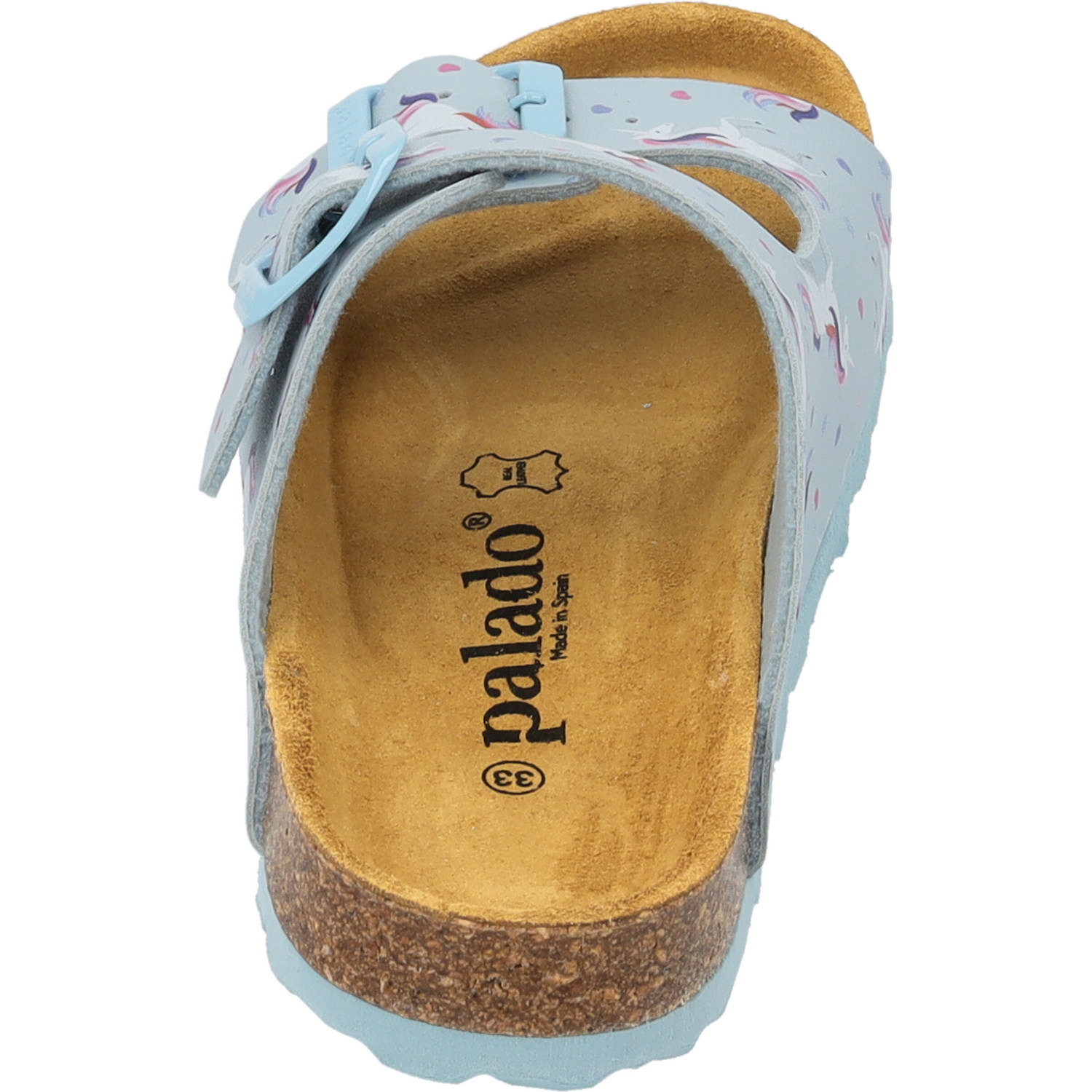 Palado Kids Korfu G Print, Pantoletten, Kinder, Hellblau Unicorn