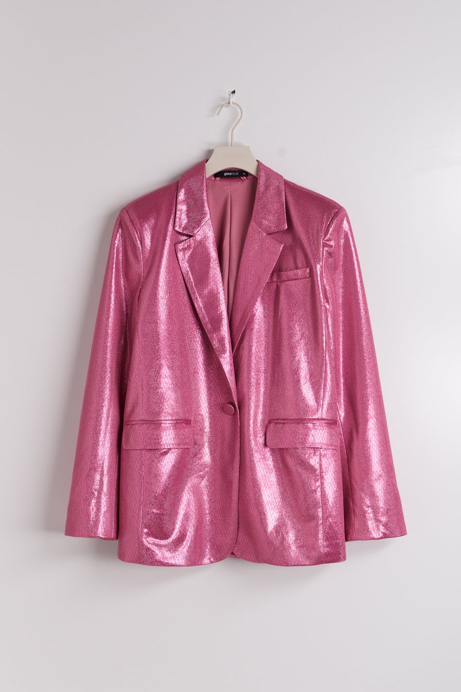 Pink oversized blazer