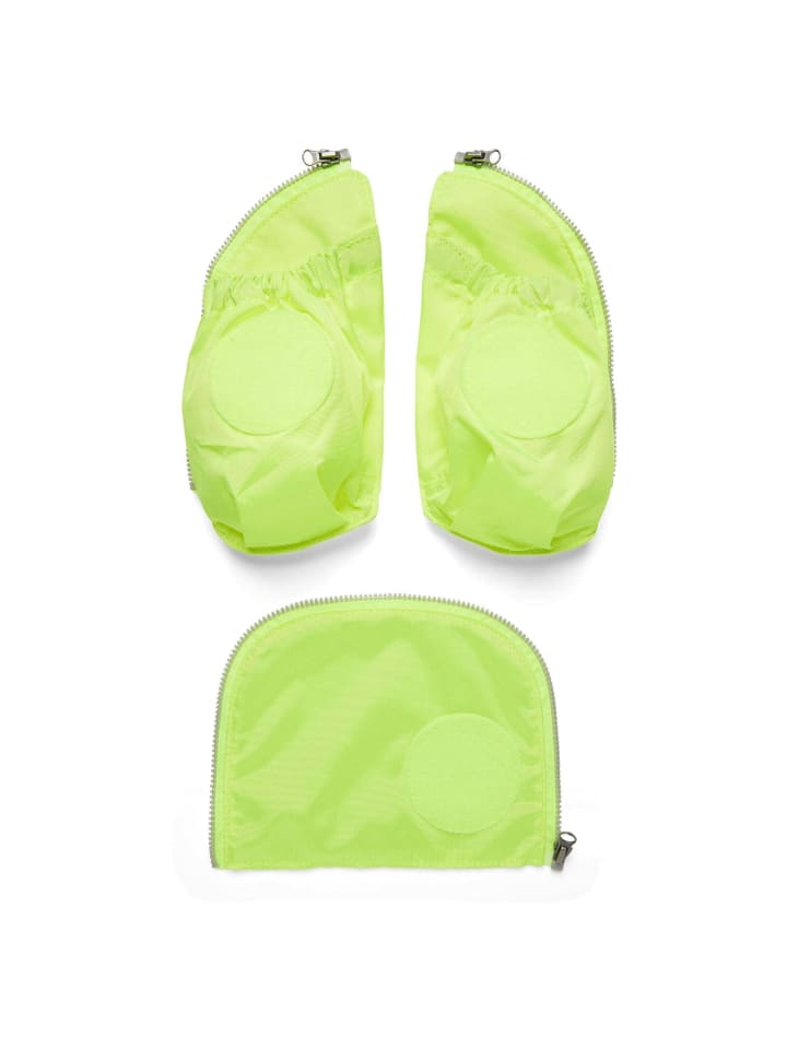 Ergobag Zubehör Pack/Cubo/Cubo Light/Wide Fluo - Seitentaschen Zip-Set 3tlg. (gelb) in gelb günstig kaufen onesize