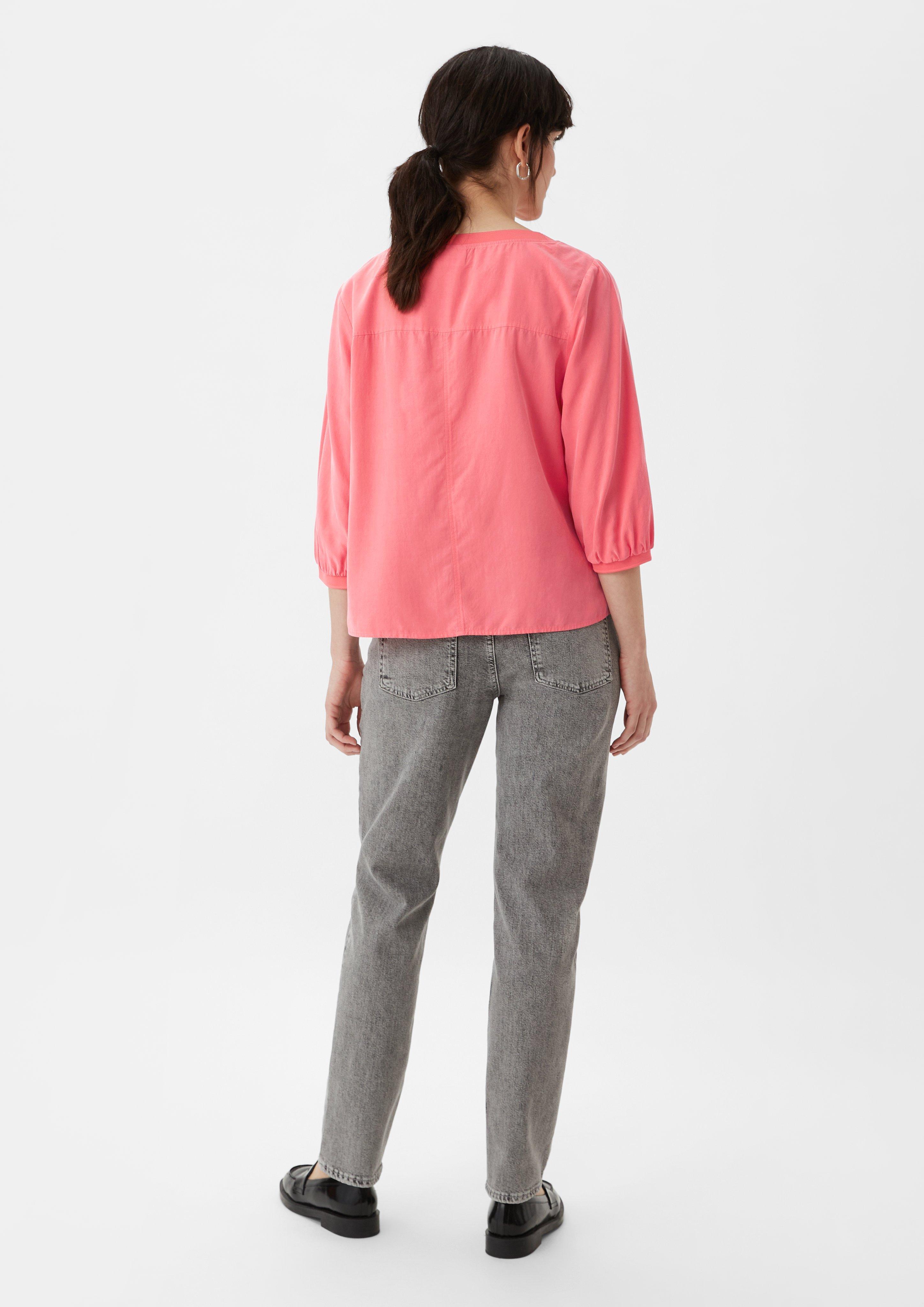 3/4-Arm-Bluse aus Modal - pink