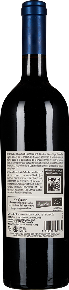 Gérard Bertrand Château l’Hospitalet Grand Vin La Clape Art Collection 2020 in Holzkiste