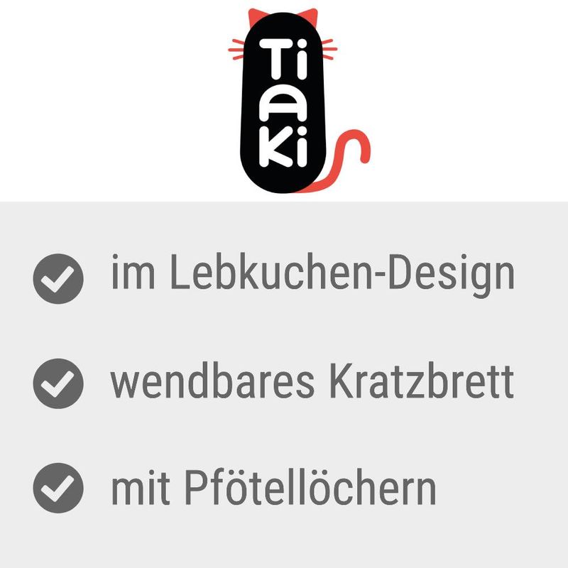 TIAKI Katzenkratztunnel Lebkuchen zu TOP-Preisen