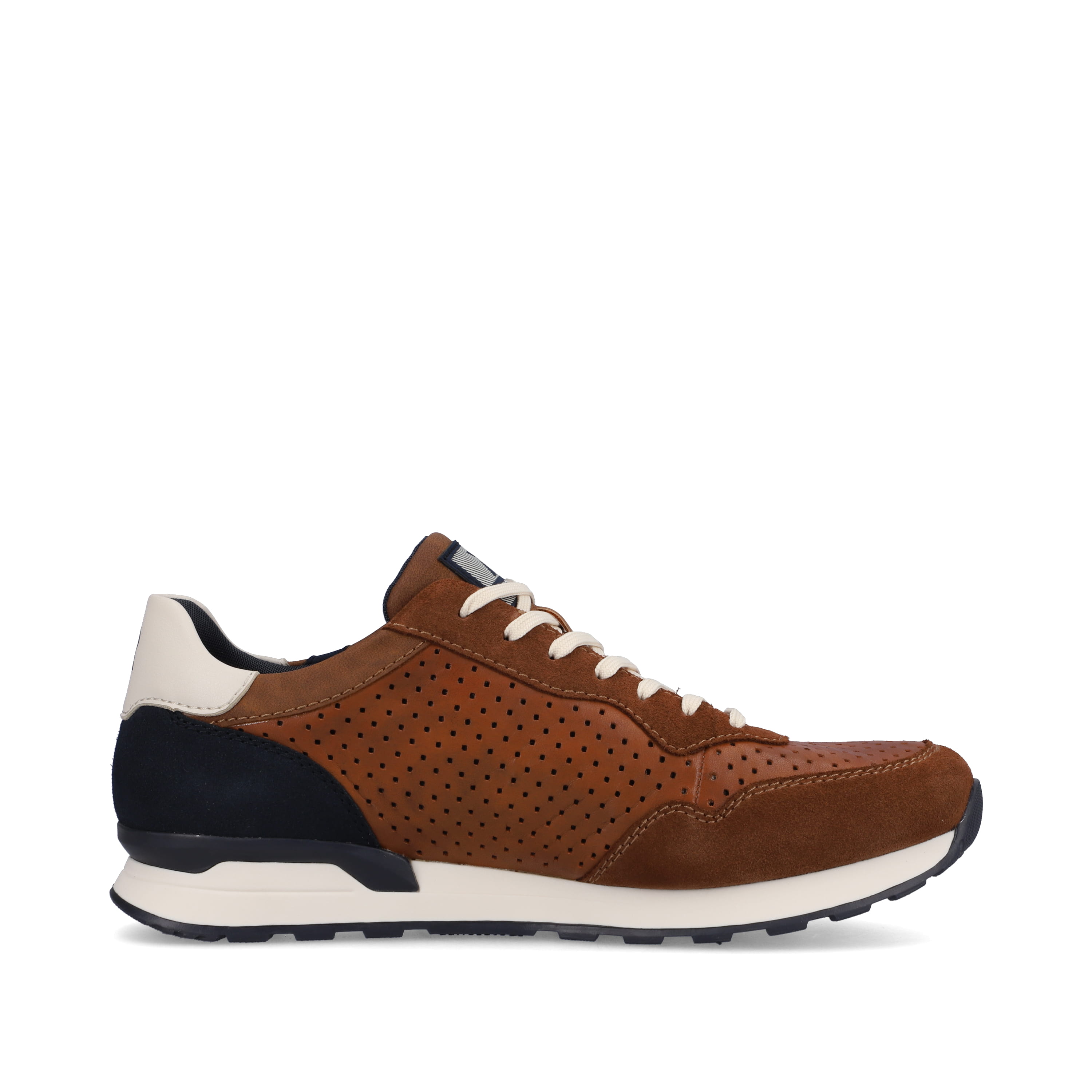 Rieker Herren Sneaker Low nut-brown ocean-blue