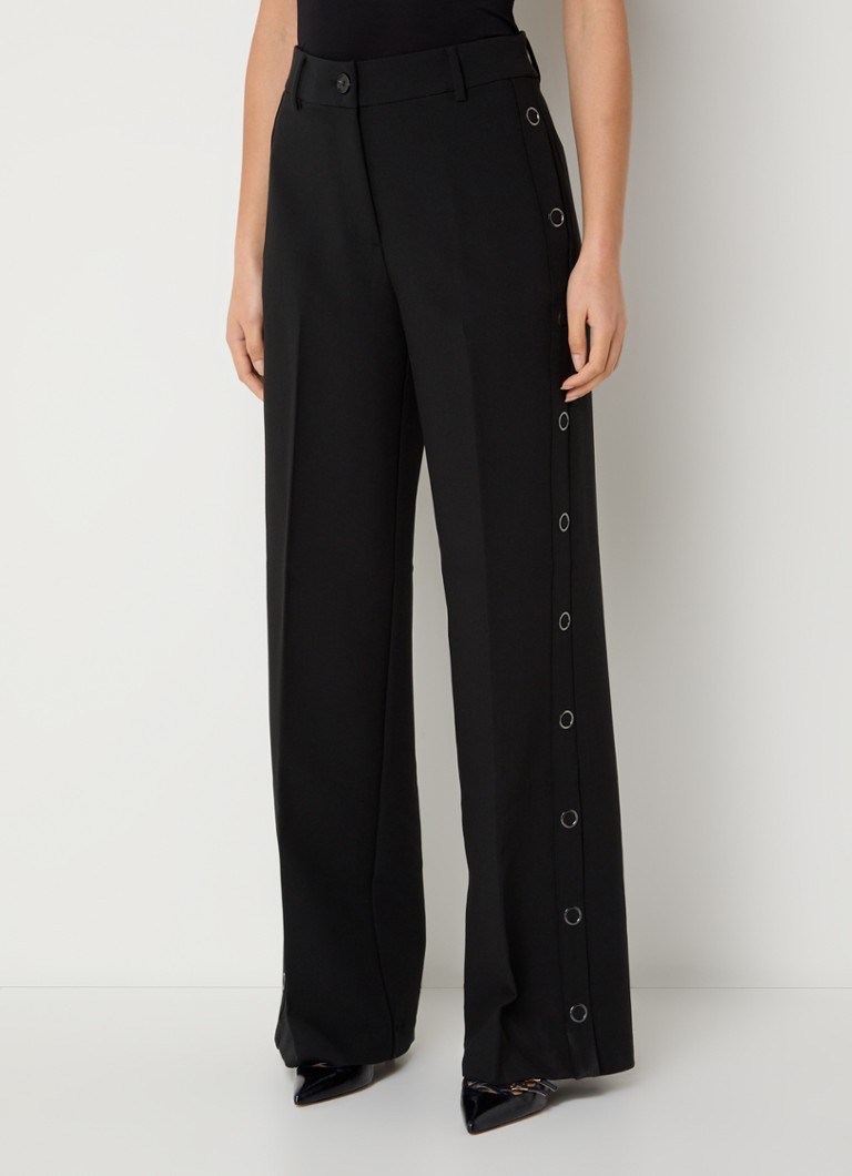 Pantaloni Co'Couture Vola cu talie înaltă și croială largă, confecționați din material elastic.