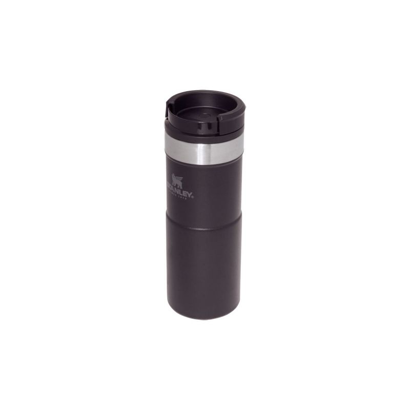 Thermo-Fahrradflasche, Stanley Classic Neverlake Travel Mug 12oz \/ 350ml Matte Black Pebble
