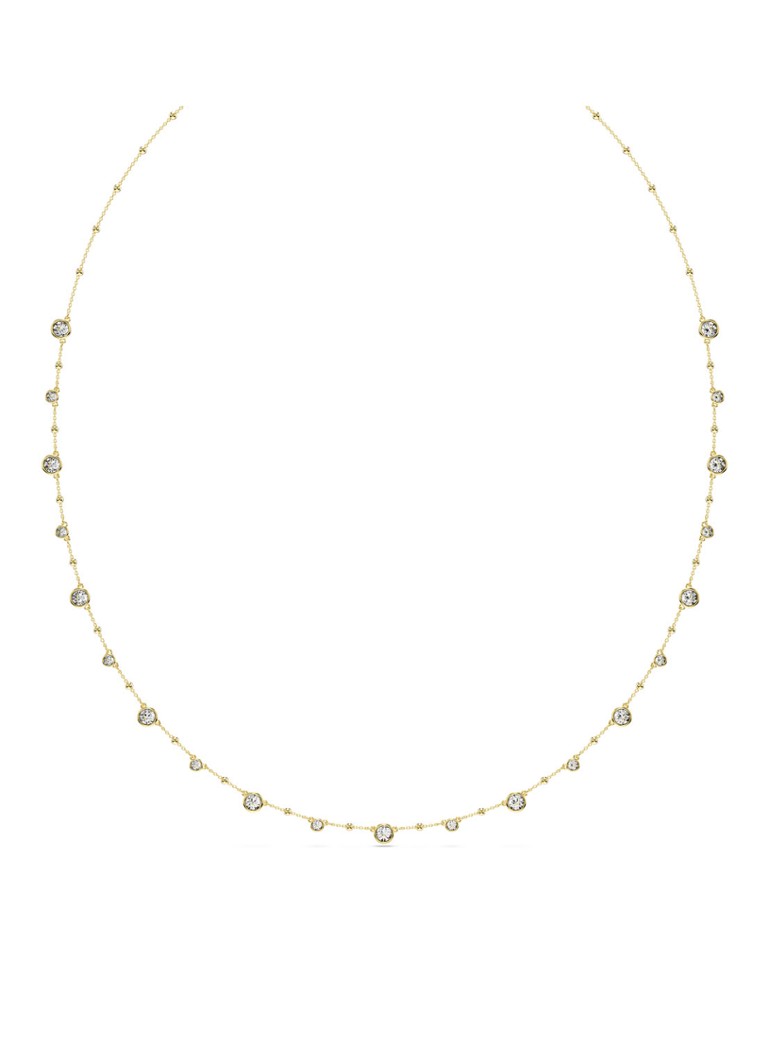 Collana Swarovski color ambra placcata oro