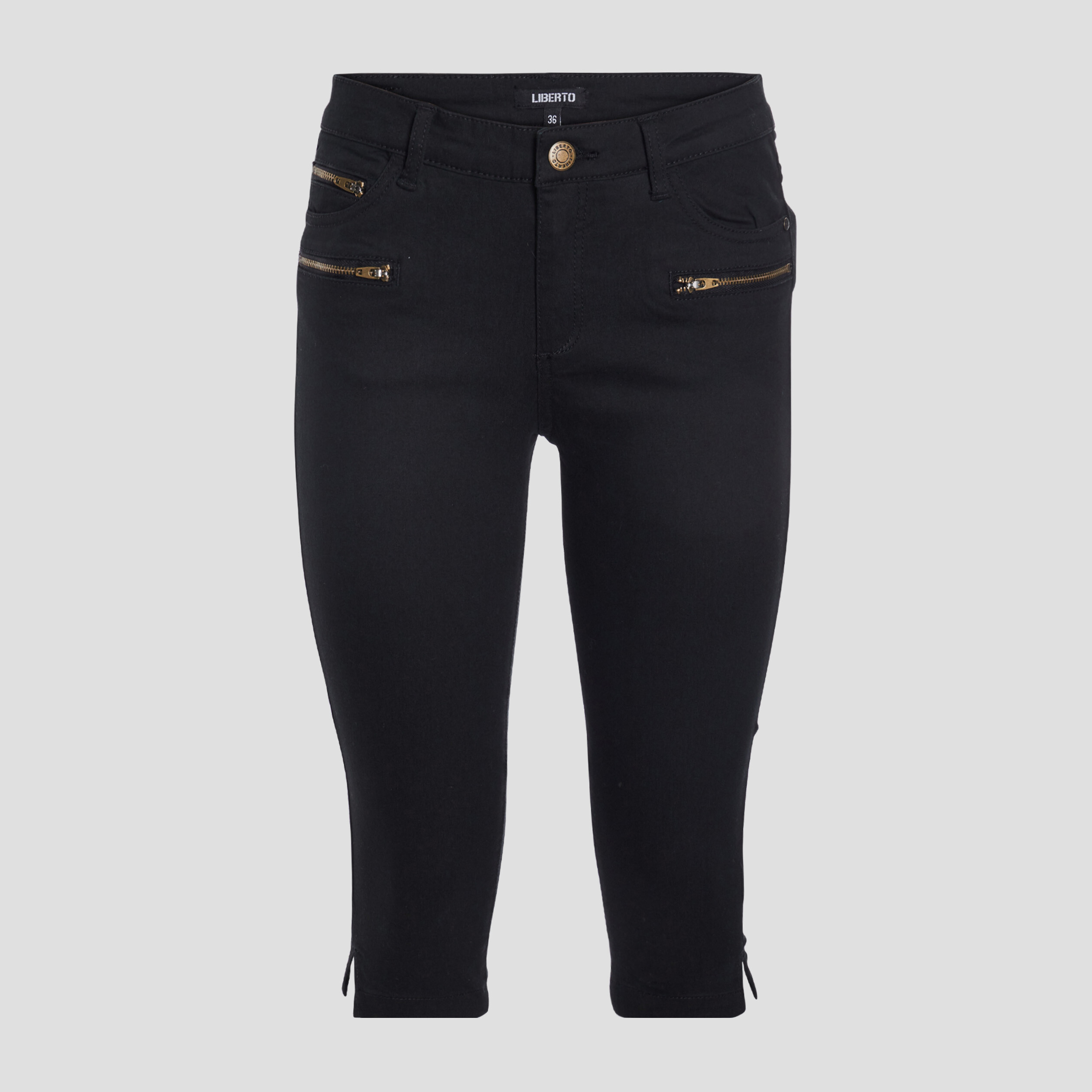 Pantacourt ajusté noir femme | La Halle