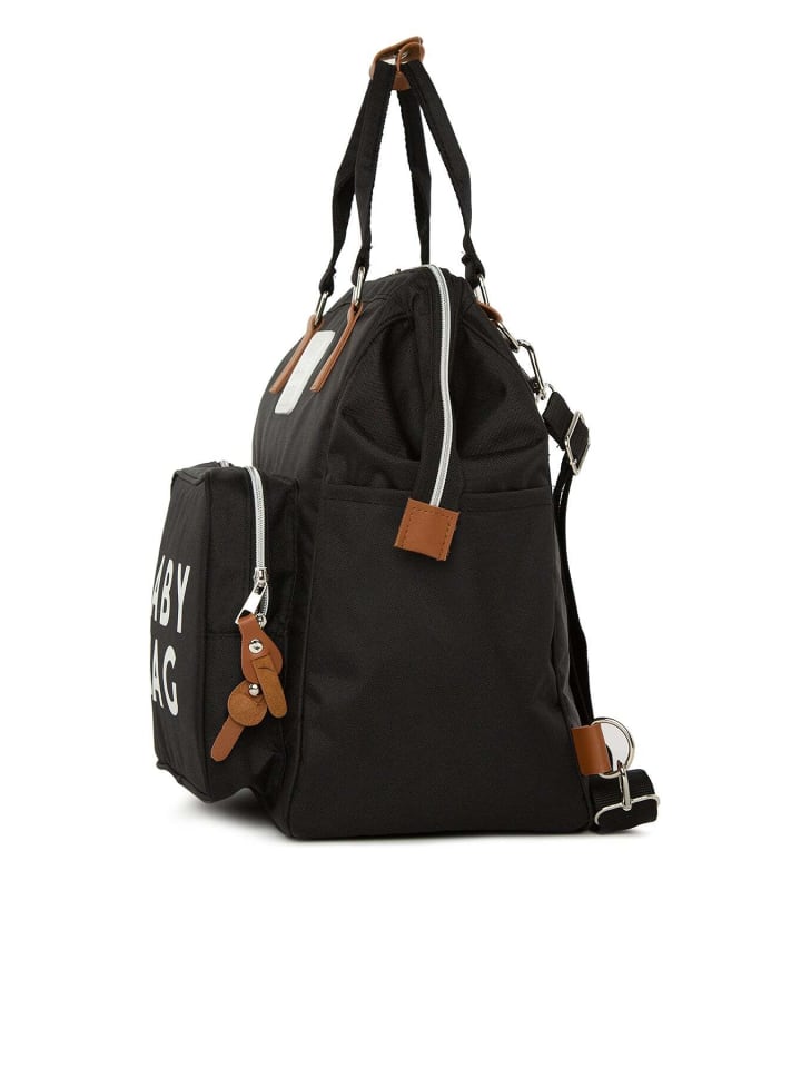 BAGmori Wickeltasche - Rucksack in Schwarz günstig kaufen onesize