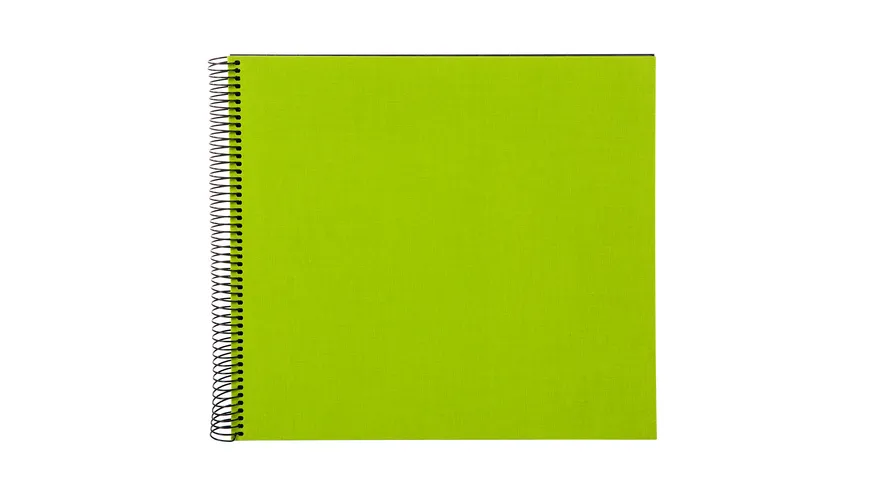 goldbuch Spiralalbum Bella Vista grün mit schwarzen Seiten, 30x34 cm