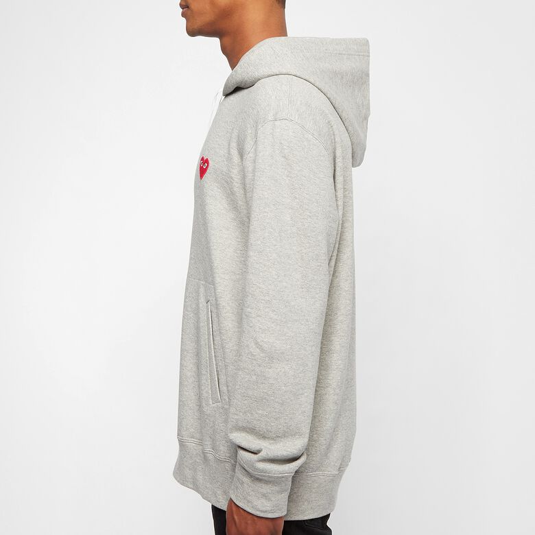 Comme des Garcons Play Hooded Sweatshirt grey