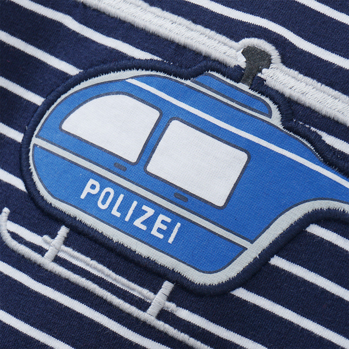 Kinder Langarmshirt mit Polizei-Applikation