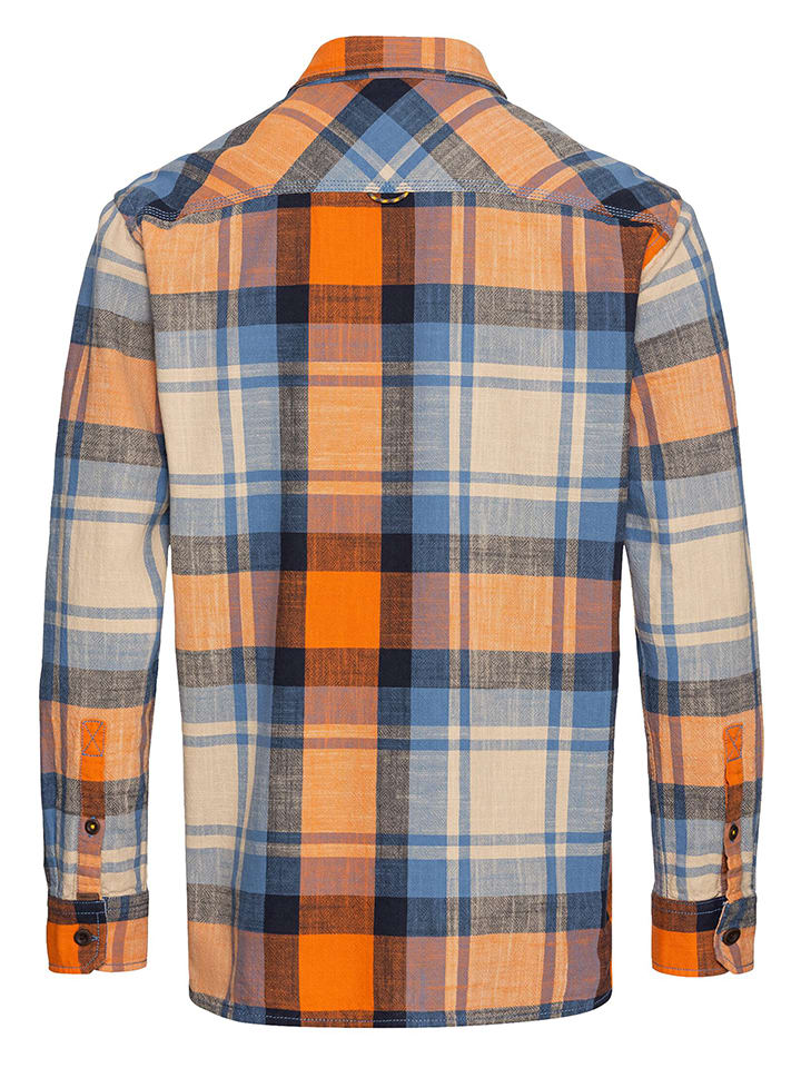 Camel Active Hemd - Regular fit - in Orange/ Blau günstig kaufen