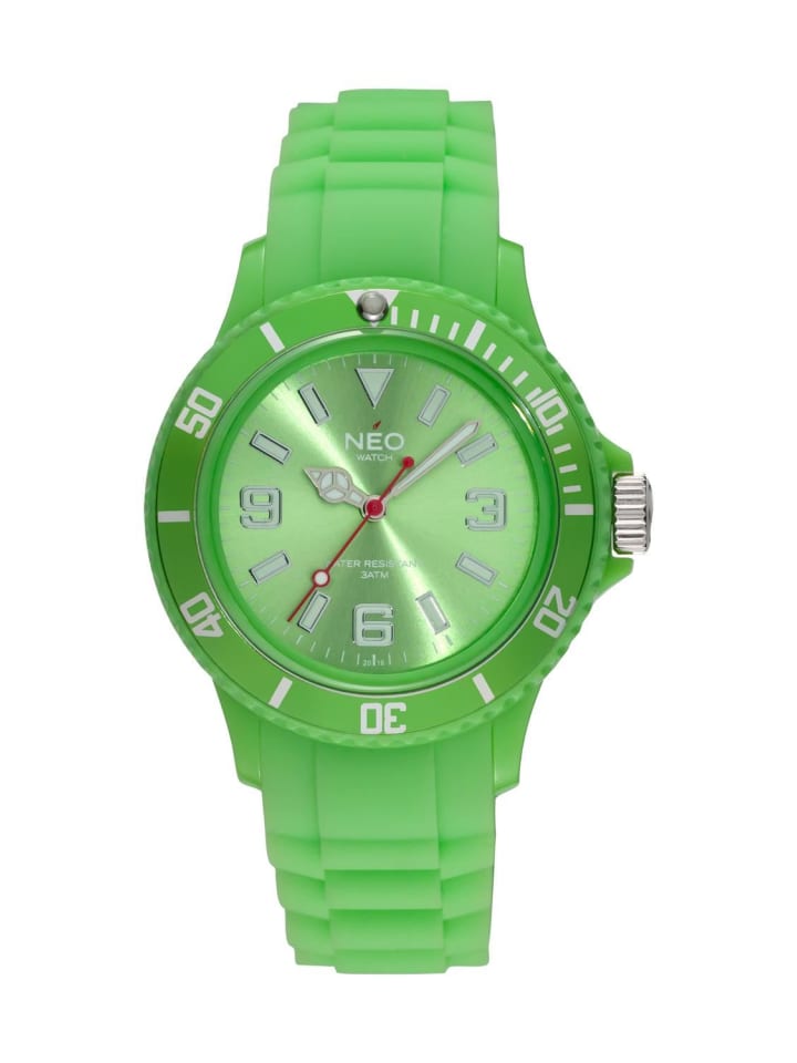 NEO Watch NEO Watch Armbanduhr aus Kunststoff in Limette günstig kaufen onesize