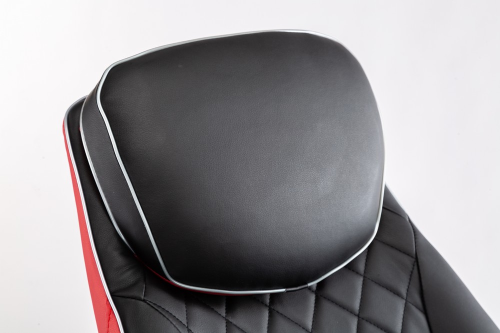 Happy Home Happy Home Elektrischer Massagesessel Relaxsessel HWP09-SCH schwarz/rot Lederoptik