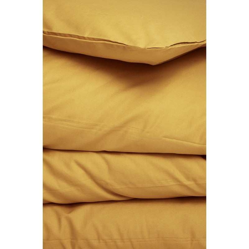 Housse de couette unie en Coton Bio pour lit 1 personne