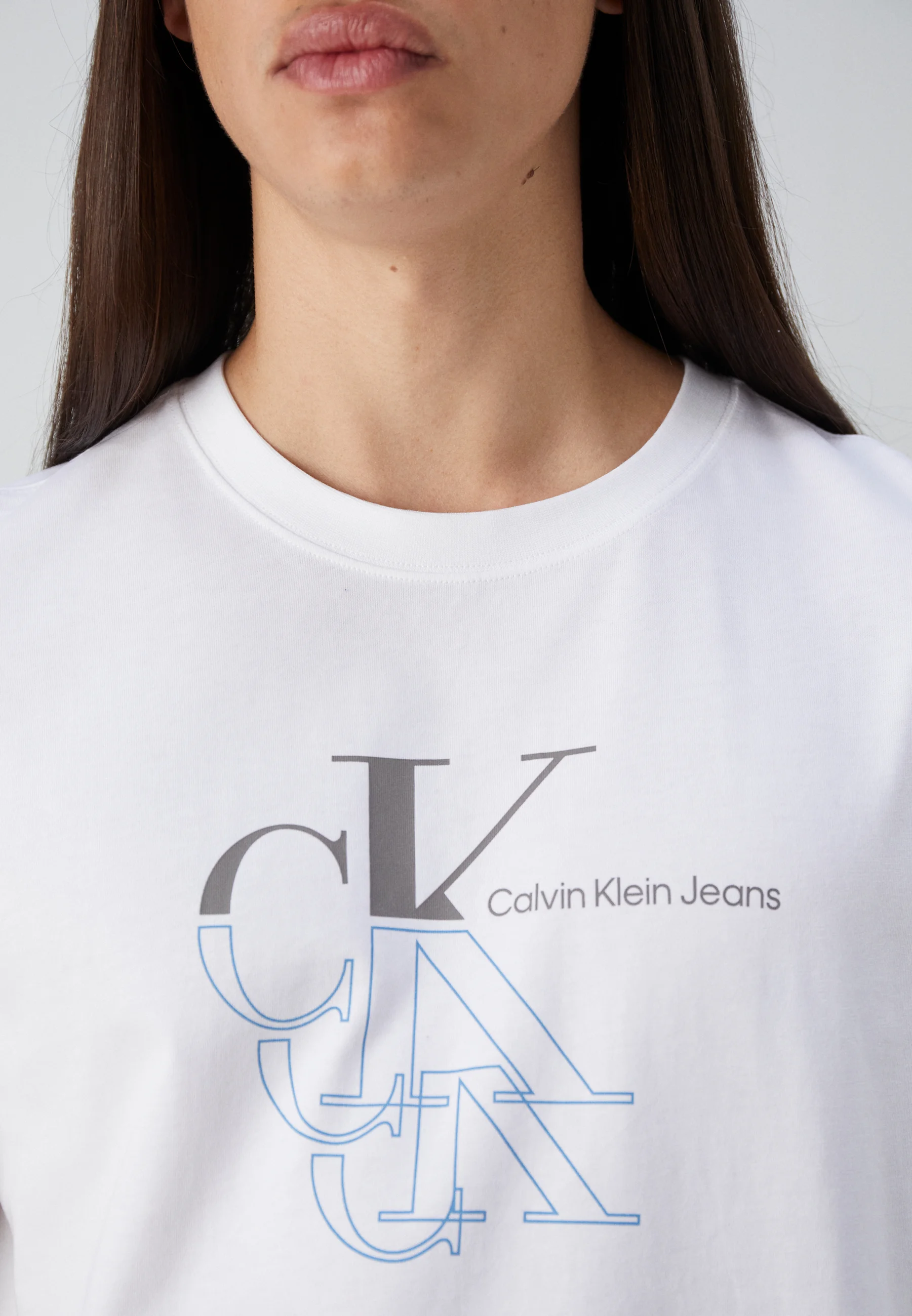 Calvin Klein Jeans MONOGRAM ECHO GRAPHIC TEE UNISEX - Camiseta con estampado