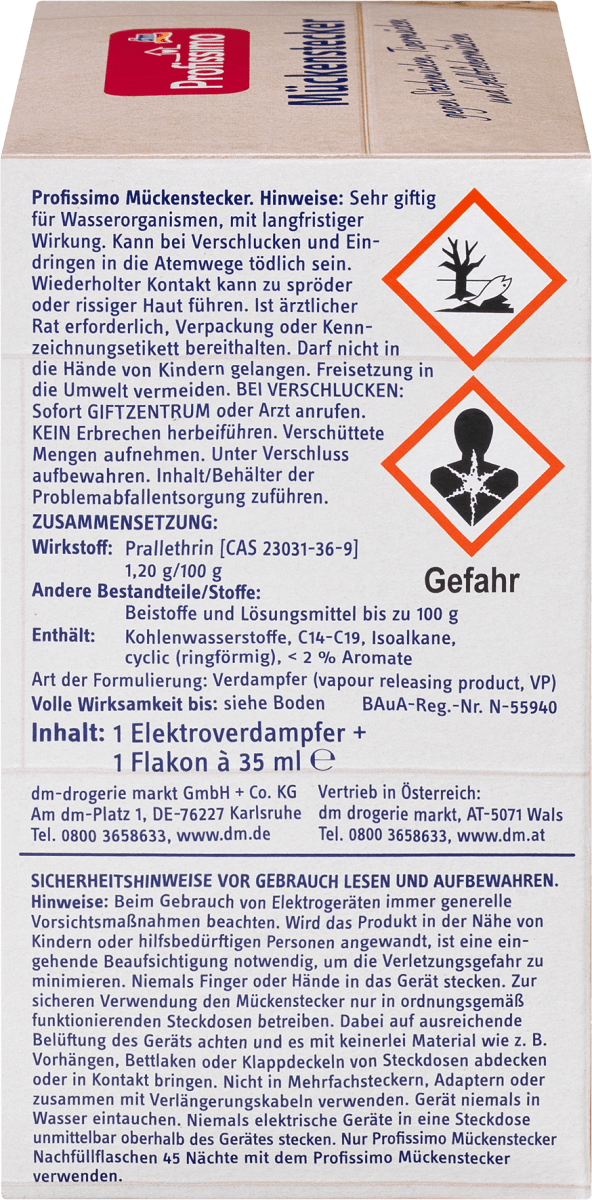 Mückenstecker 45 Nächte, 1 St