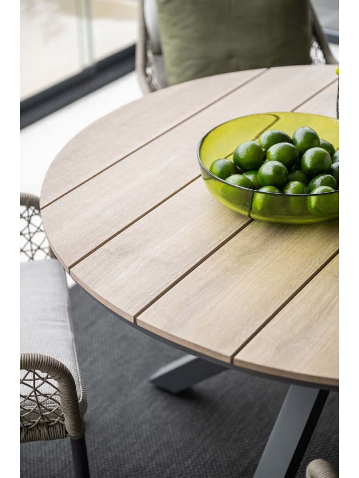 GMD Living Gartenmöbel Dining Sitzgruppe TOLEDO mit Vironwood Tischplatte in Holzoptik günstig kaufen onesize