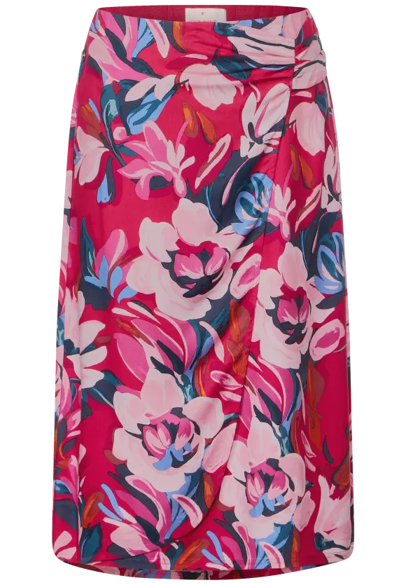 Street One Midi Wickelrock mit Print
