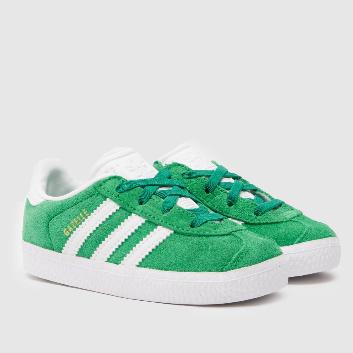 adidas gröna Gazelle Pojkar Småbarnsskor
