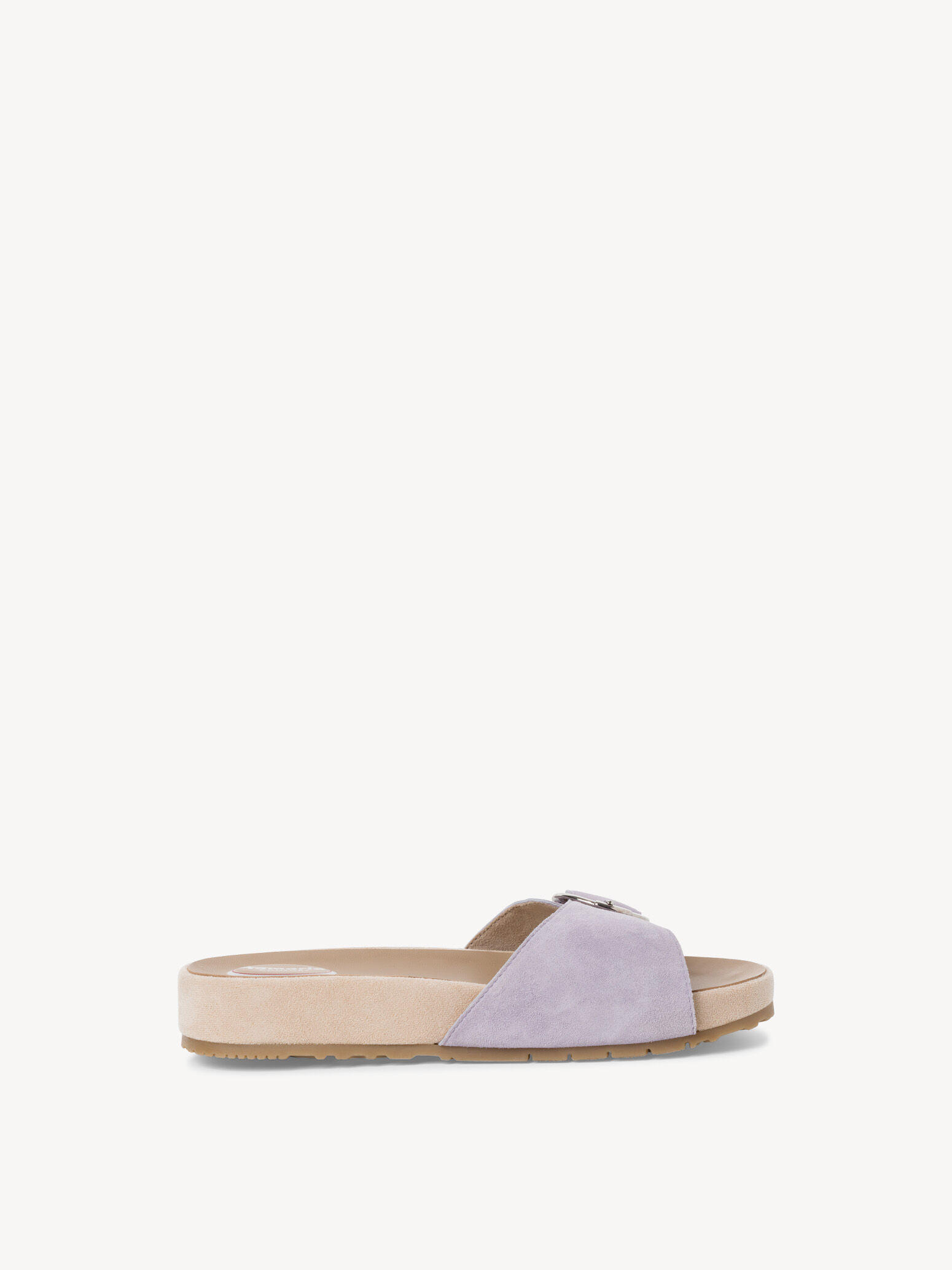 Mule en cuir - mauve