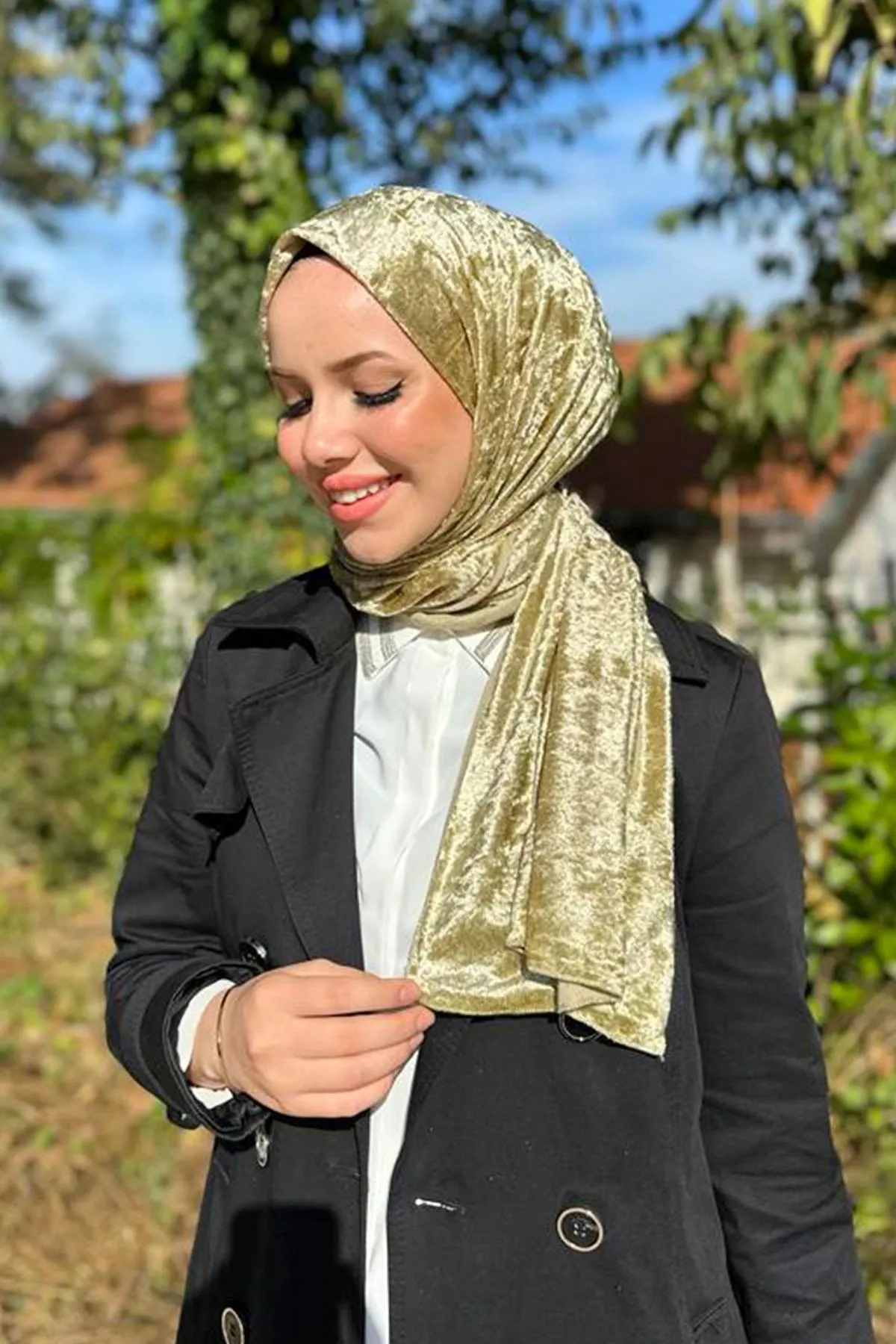 Armine  Trend Strickschal 1 – Ats1or-15 – Gold