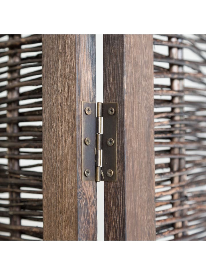 Homestyle4u 3-tlg. Paravent in Braun 120x170 günstig kaufen onesize