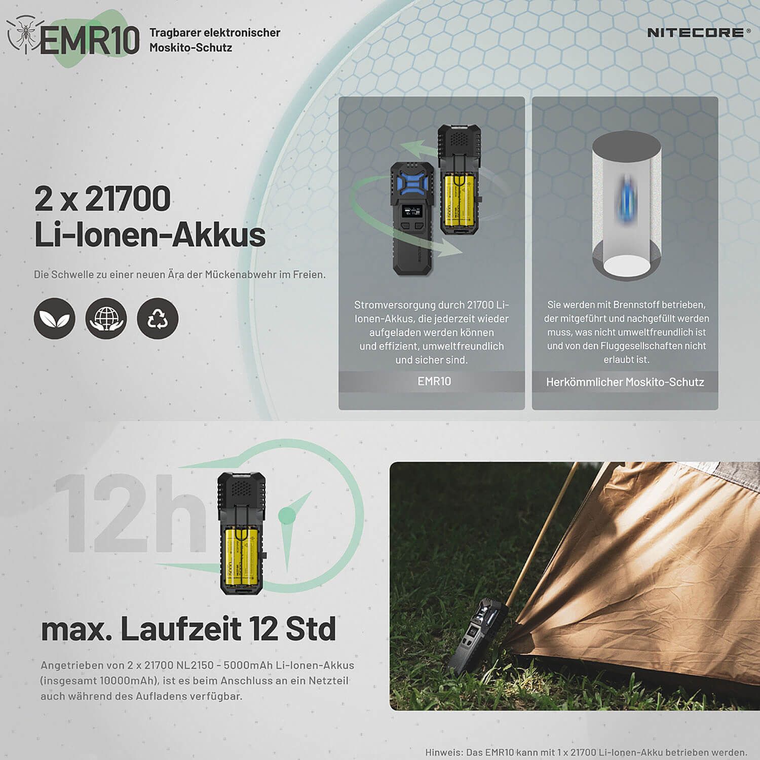 Mückenabwehrgerät EMR10 mit Powerbank-Funktion