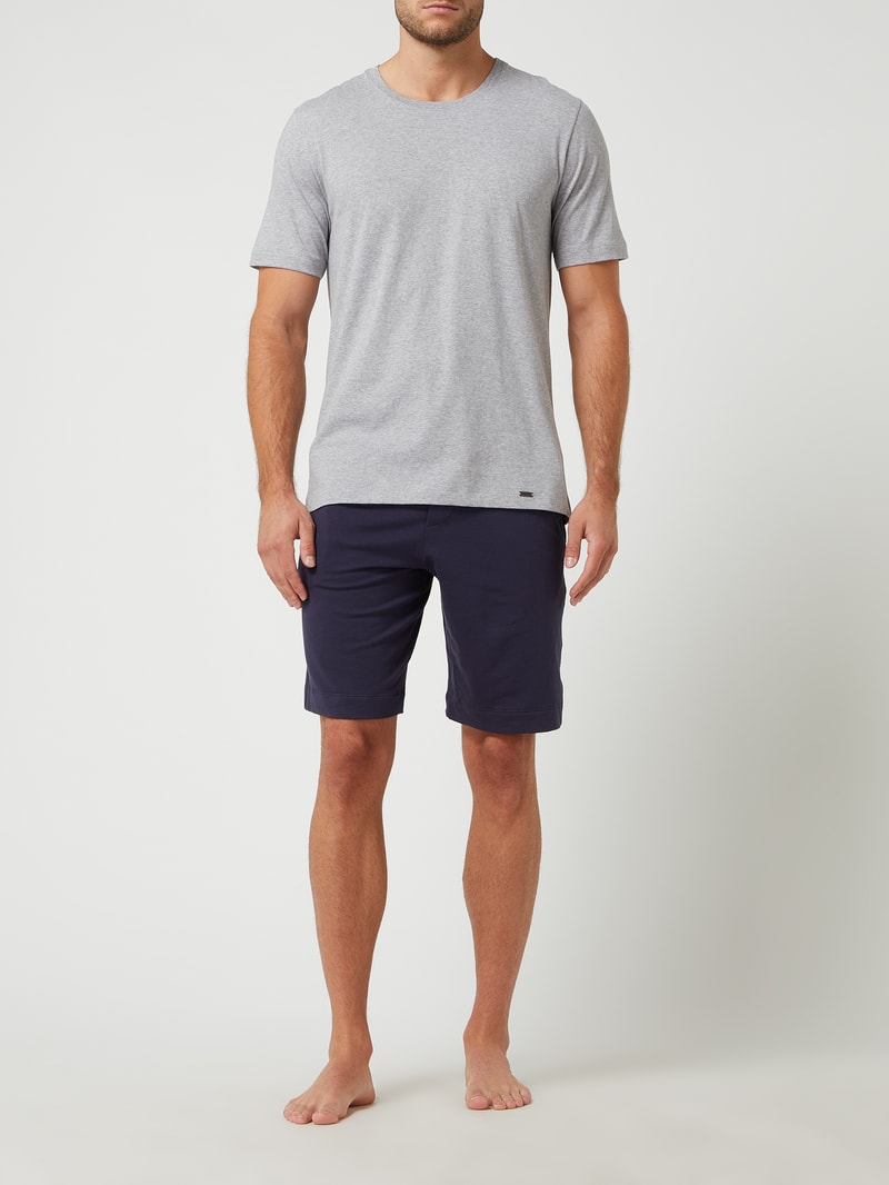 Sweatshorts mit Stretch-Anteil in marineblau
