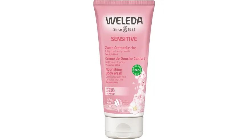 WELEDA Sensitive MANDEL Zarte Cremedusche 200 ml