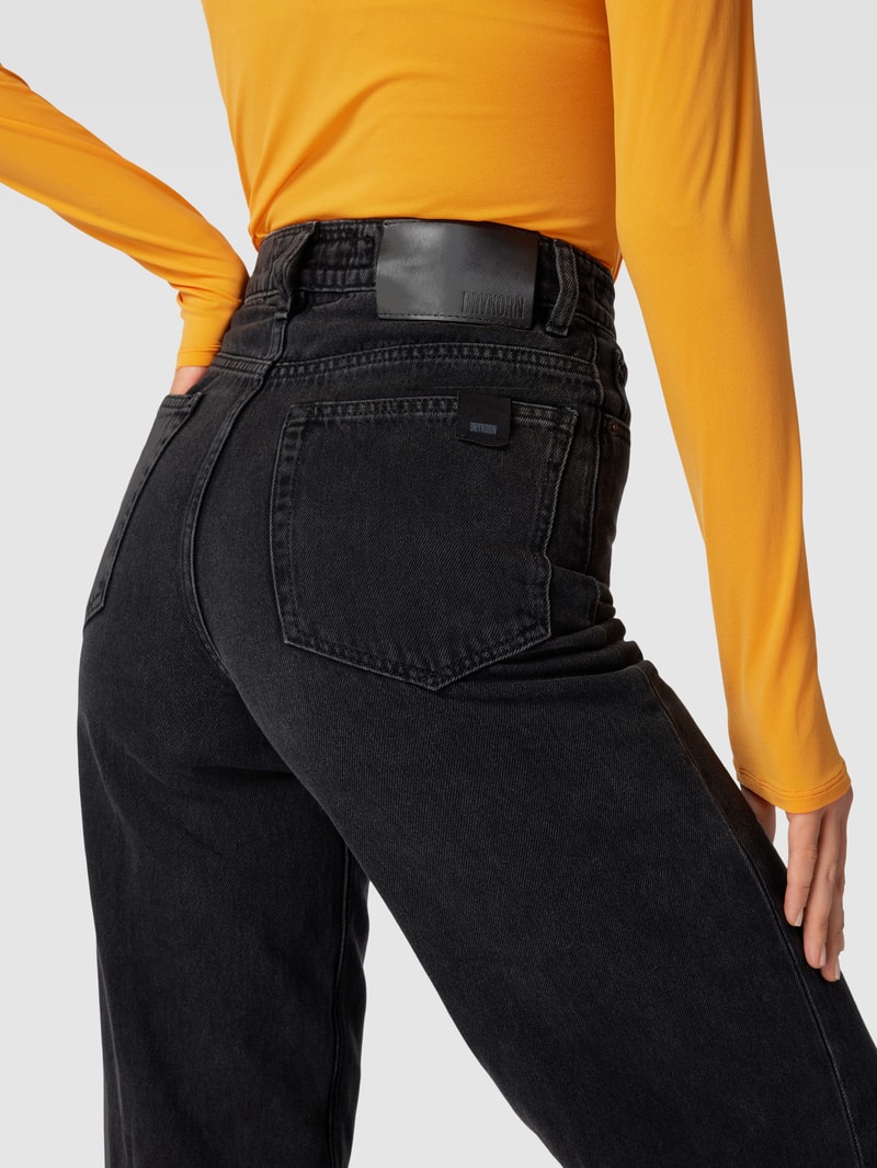 Loose Fit Jeans in 5-Pocket-Design Modell 'CAUSE' in anthrazit