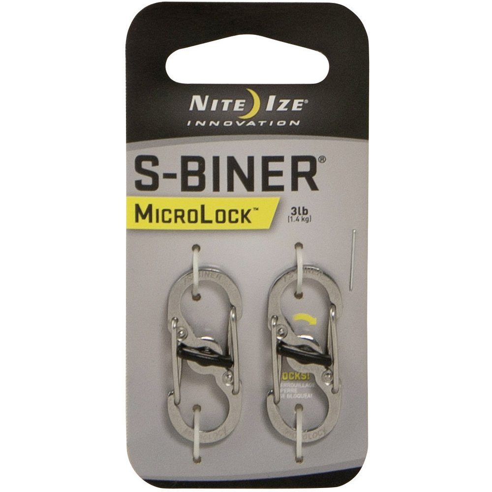 Nite Ize Tunnelzelt NITE Ize NI-LSBM-11-2R3 Karabiner MicroLock S-Biner 2 35 mm x 15 mm