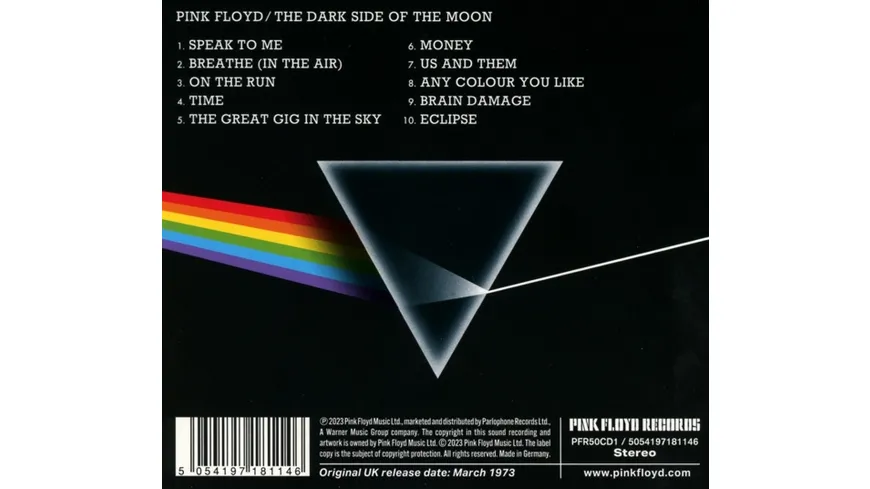 The Dark Side Of The Moon(50th Anniversary) 2023 Remaster