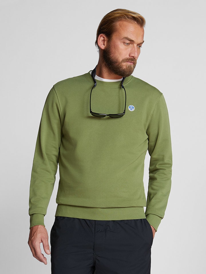 North Sails Sweatshirt in Grün günstig kaufen