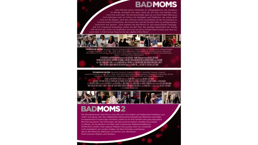 Bad Moms 1 + 2 - 2 Movies Collection  [2 DVDs]