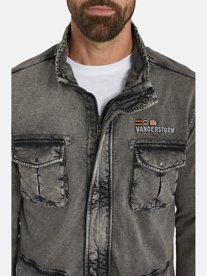 Jan Vanderstorm Sweatjacke GANGOLF in dunkelgrau günstig kaufen