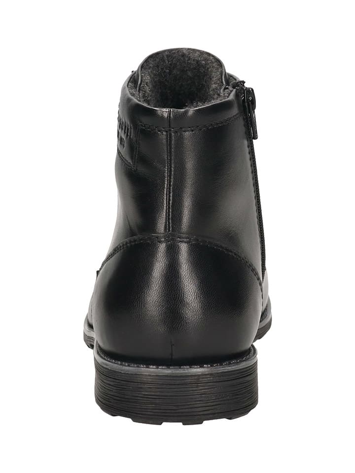 Bugatti Leder-Boots in Schwarz günstig kaufen