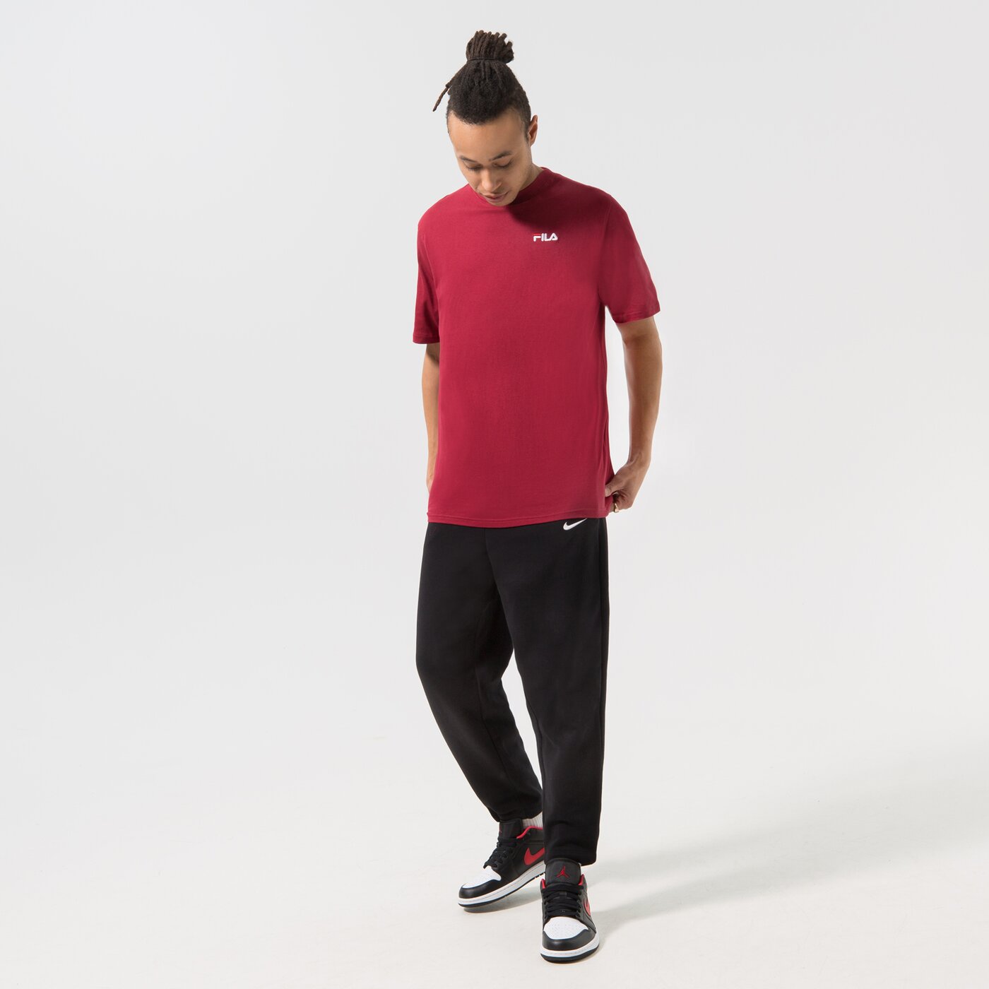 FILA T-SHIRT DRINGO Dunkelrot