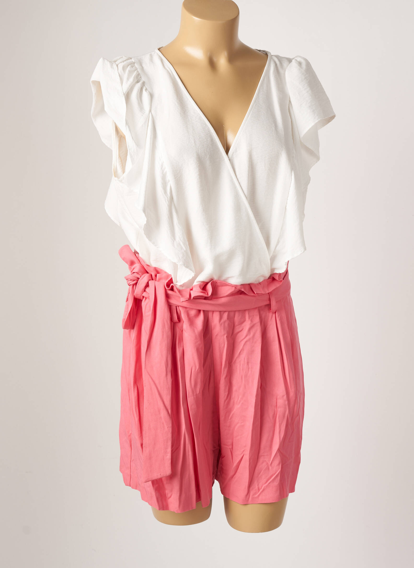 Naf Naf Combi Shorts Femme couleur rose
