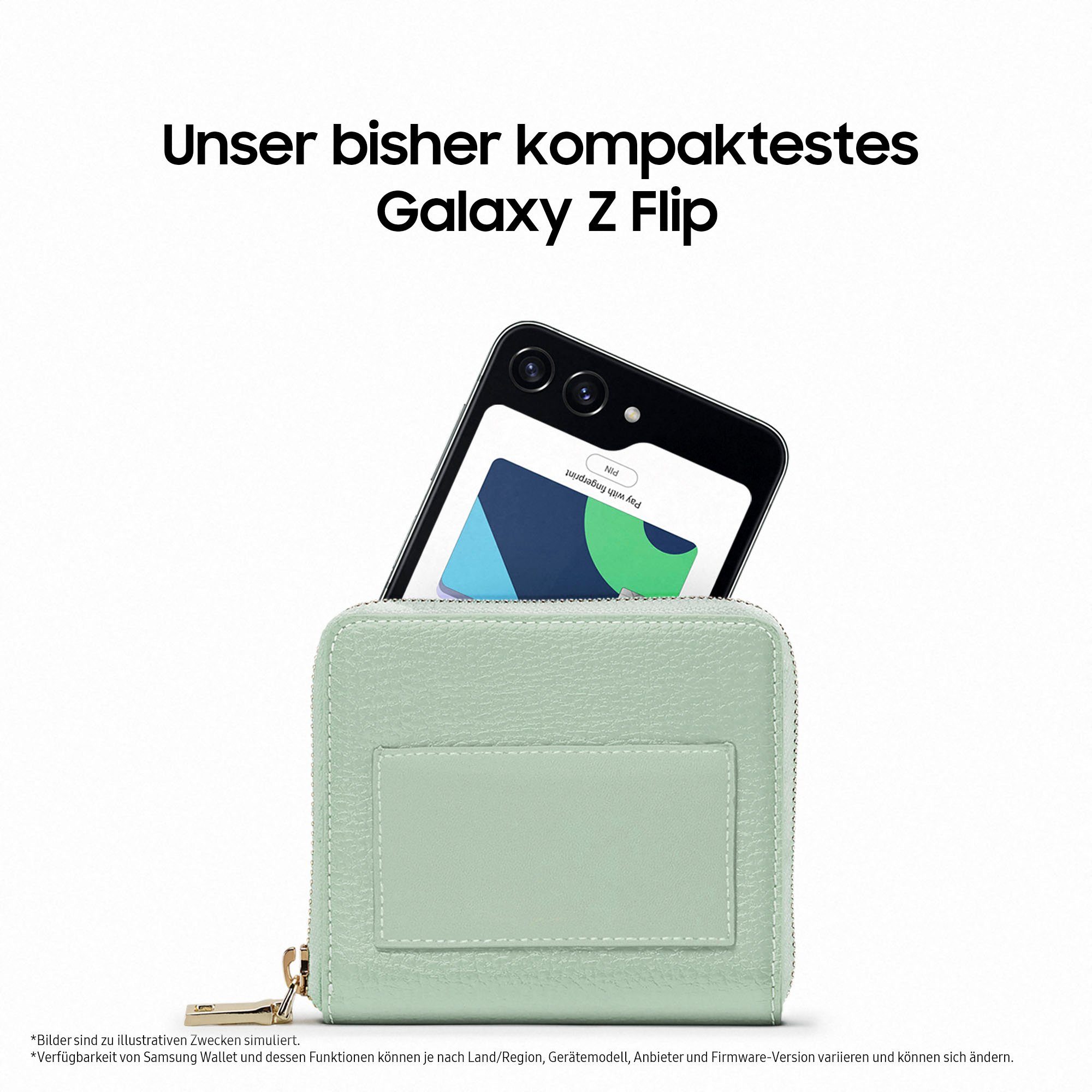 Samsung Galaxy Z Flip 5 Smartphone (17,03 cm/6,7 Zoll, 512 GB Speicherplatz, 12 MP Kamera)