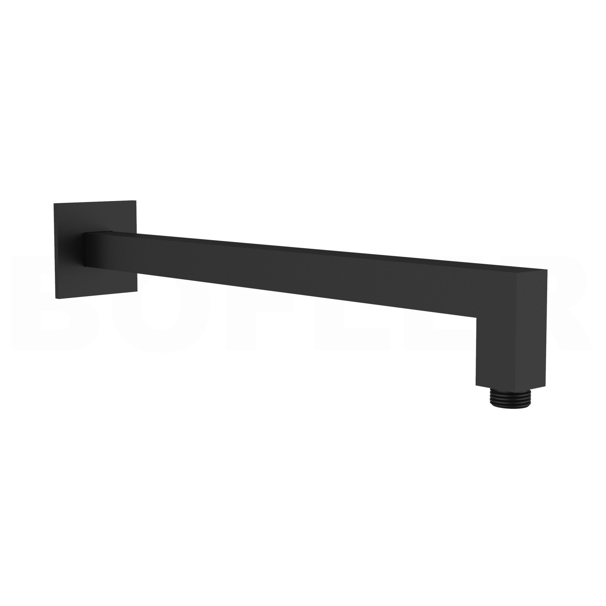 hansgrohe Duscharmatur Vernis Shape (Duschsystem, Inkl. BOFLER Brauseset, 20x20cm Regendusche, Wandarm, OHNE IBOX) Schwarz Matt