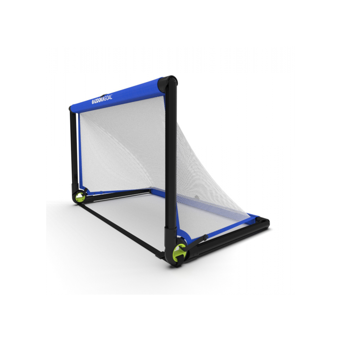 Bazookagoal Teleskoptor | 120x75 cm Blau Weiss | Funino Fußball Minitor