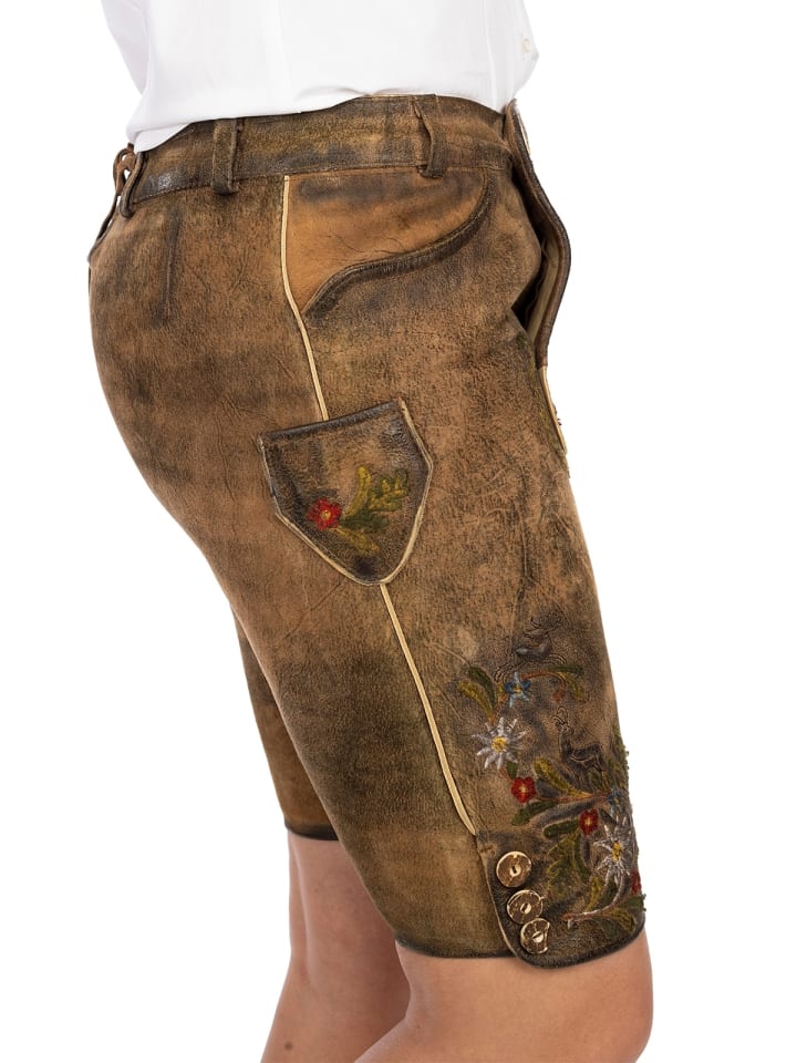 MADDOX Lederhose THERESIA in braun günstig kaufen